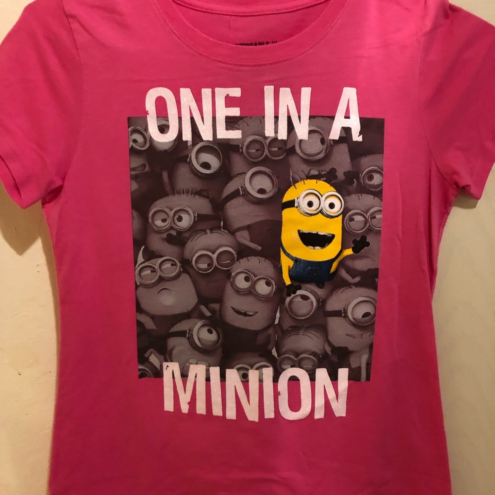 Pink Minion shirt